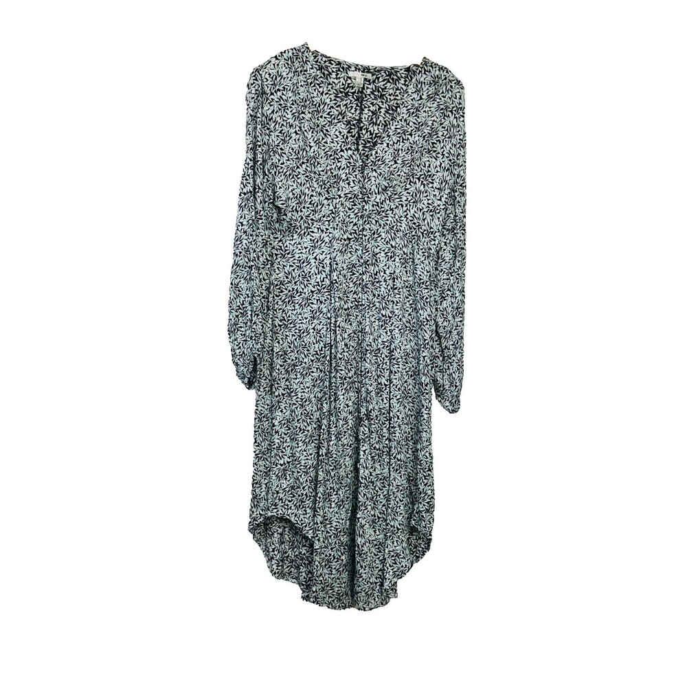 Anthropologie Amuse Society Dress Size M Bohemian Prairie Cottagecore LS Leaf